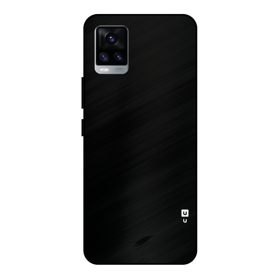 Just Black Metal Back Case for Vivo V20