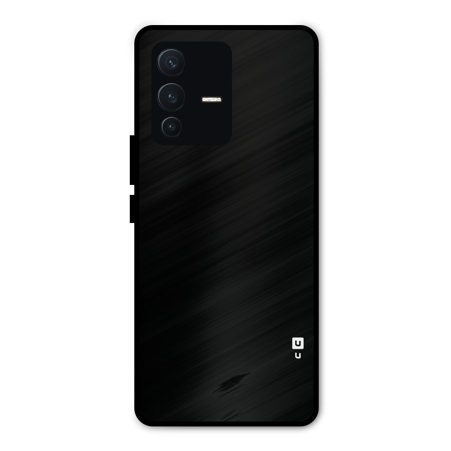 Just Black Metal Back Case for Vivo V23 Pro
