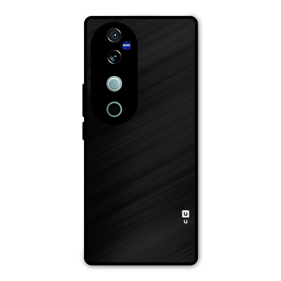 Just Black Metal Back Case for Vivo V40 Pro