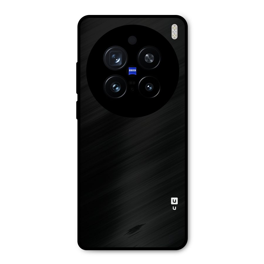 Just Black Metal Back Case for Vivo X200 Pro