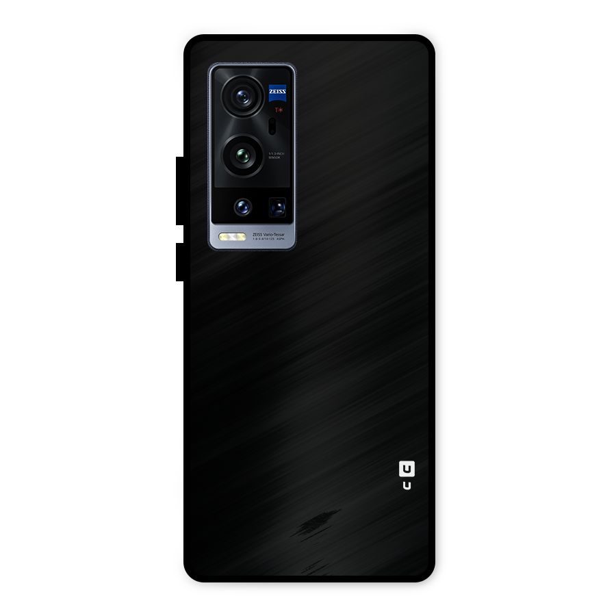 Just Black Metal Back Case for Vivo X60 Pro Plus