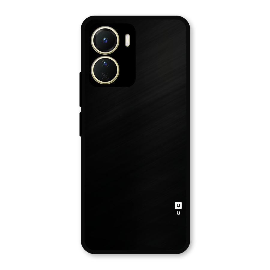 Just Black Metal Back Case for Vivo Y16