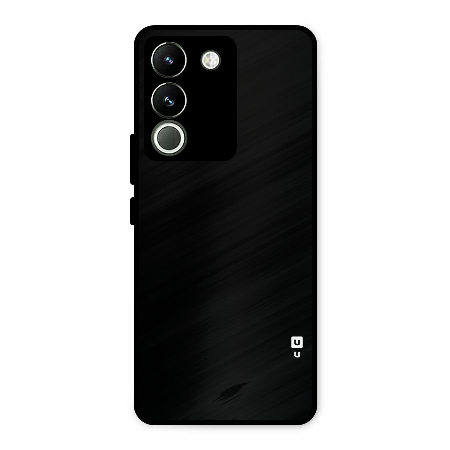 Just Black Metal Back Case for Vivo Y200