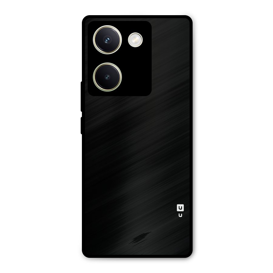 Just Black Metal Back Case for Vivo Y200 Pro