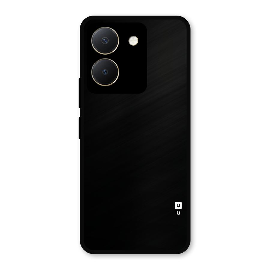 Just Black Metal Back Case for Vivo Y36