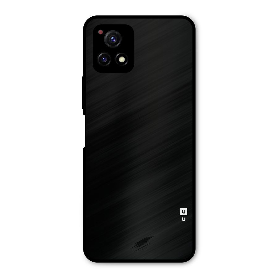 Just Black Metal Back Case for Vivo Y72 5G