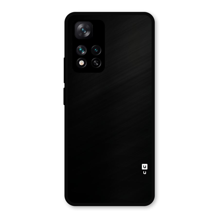 Just Black Metal Back Case for Xiaomi 11i 5G