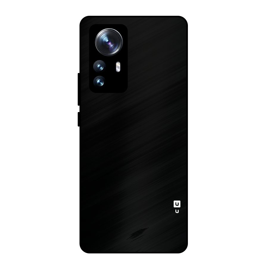 Just Black Metal Back Case for Xiaomi 12 Pro
