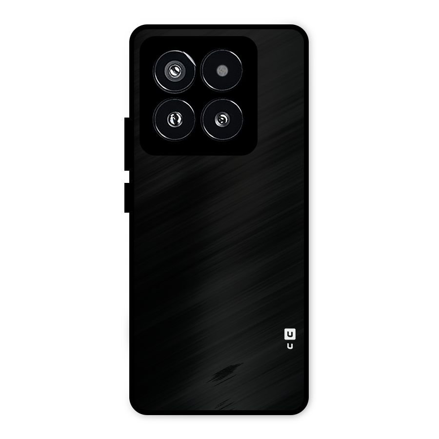 Just Black Metal Back Case for Xiaomi 14 Pro