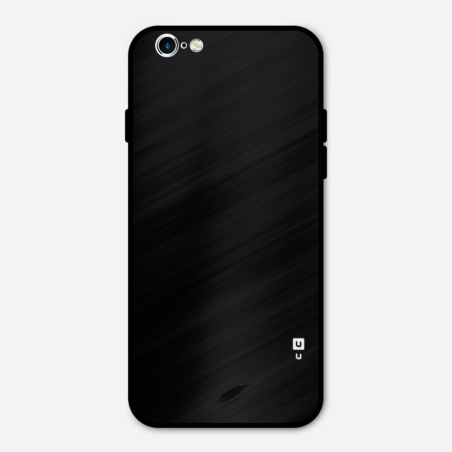Just Black Metal Back Case for iPhone 6 6s