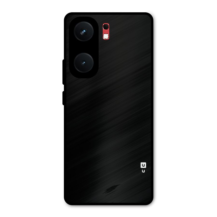 Just Black Metal Back Case for iQOO Neo 9 Pro