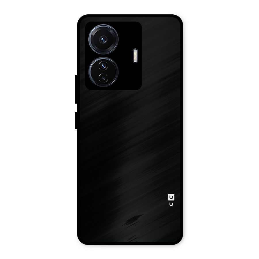 Just Black Metal Back Case for iQOO Z6