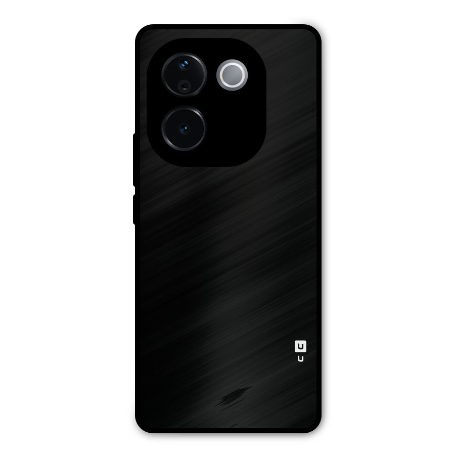 Just Black Metal Back Case for iQOO Z9s Pro