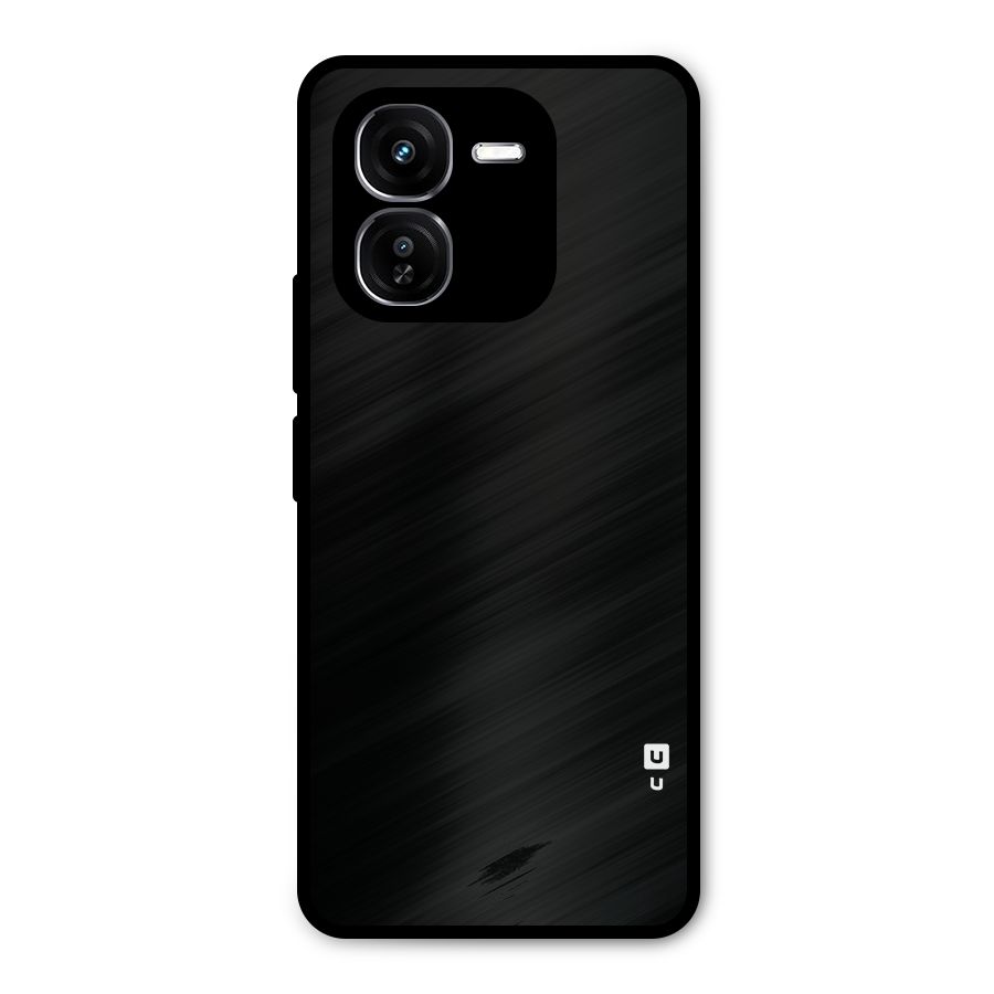 Just Black Metal Back Case for iQOO Z9x