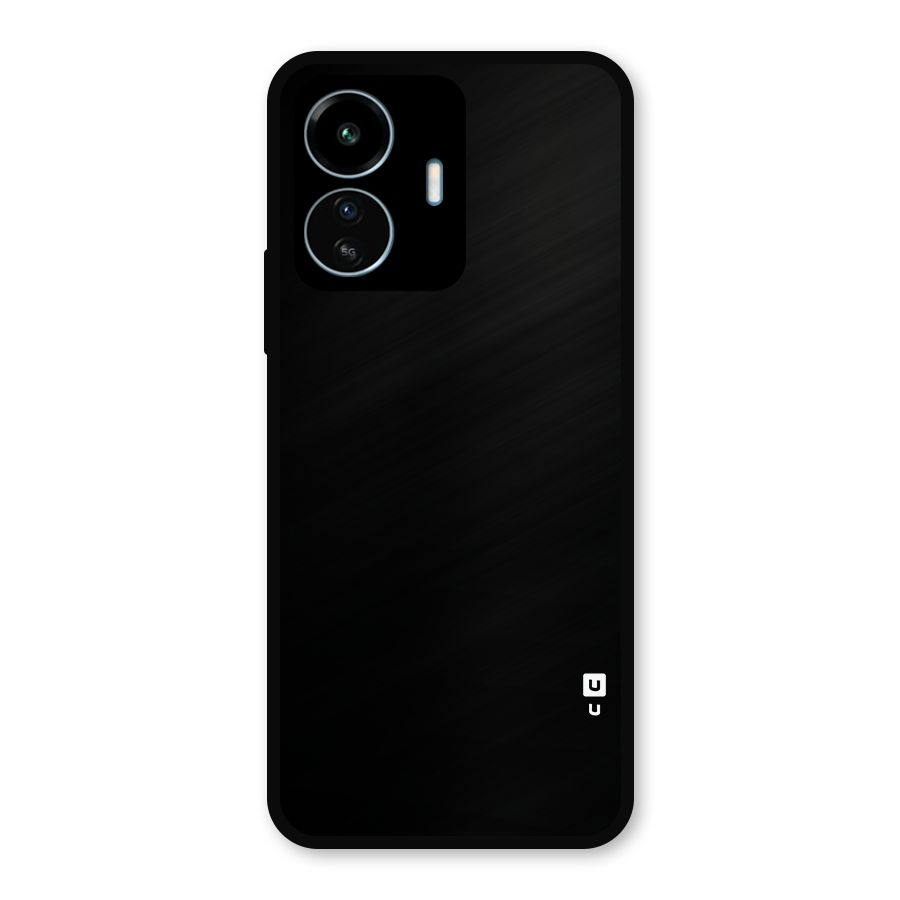 Just Black Metal Back Case for vivo iQOO Z6 Lite 5G