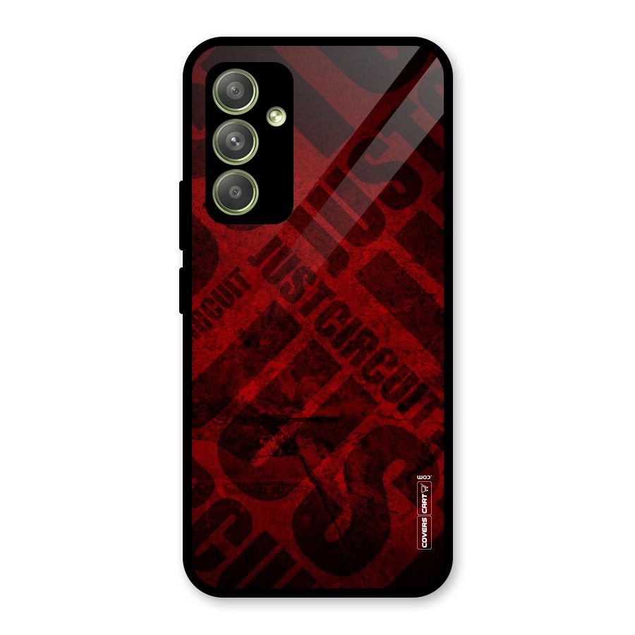 Just Circuit Glass Back Case for Galaxy A54