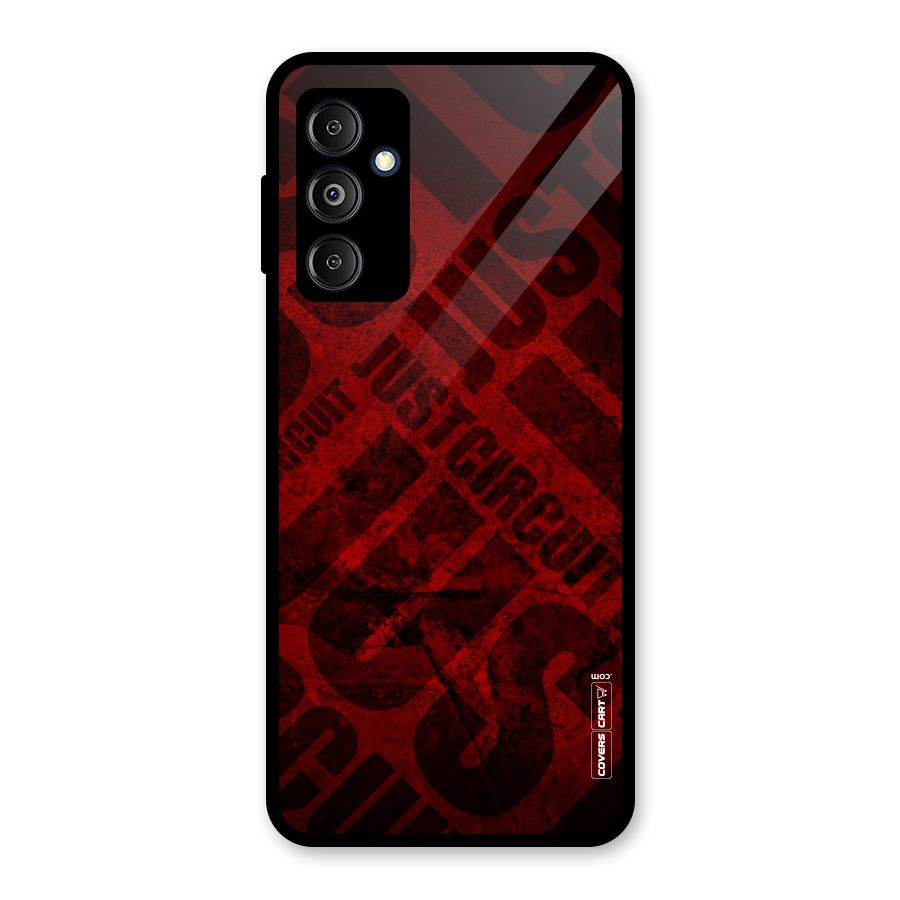Just Circuit Glass Back Case for Galaxy M14 5G