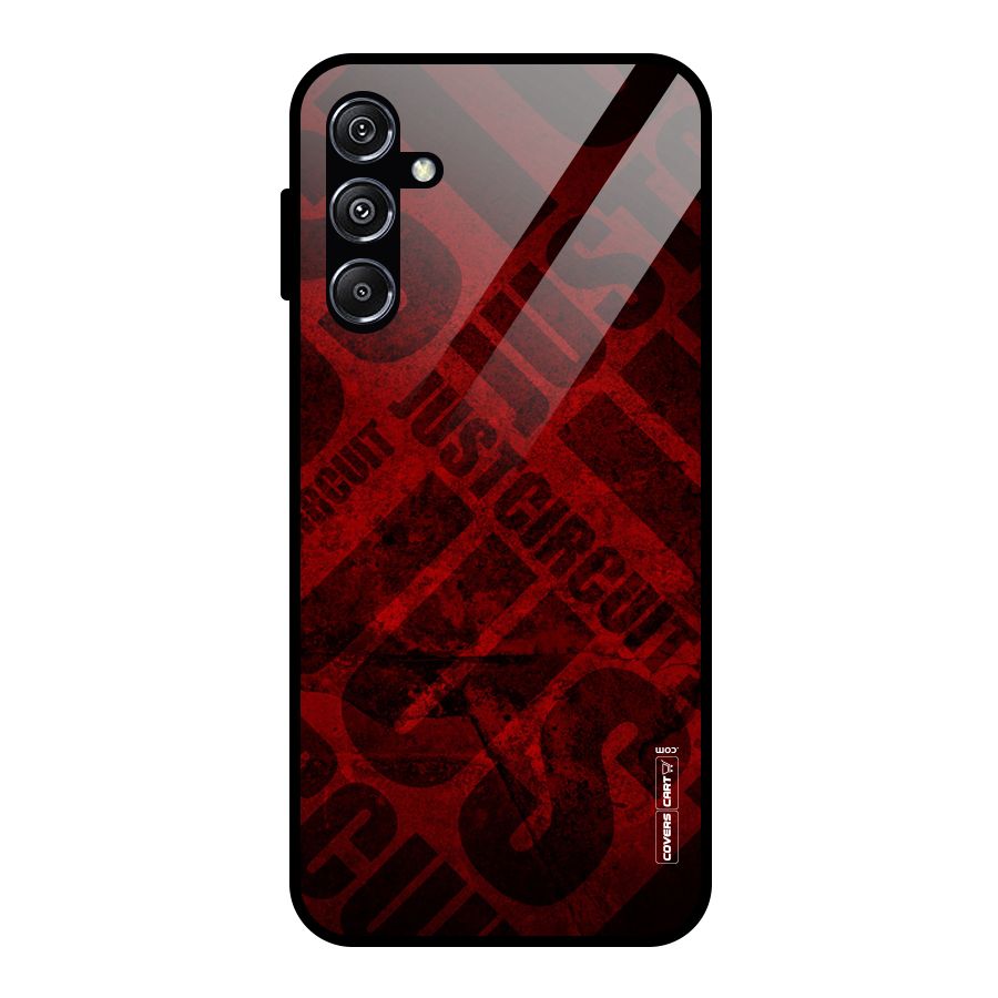 Just Circuit Glass Back Case for Galaxy M34 5G