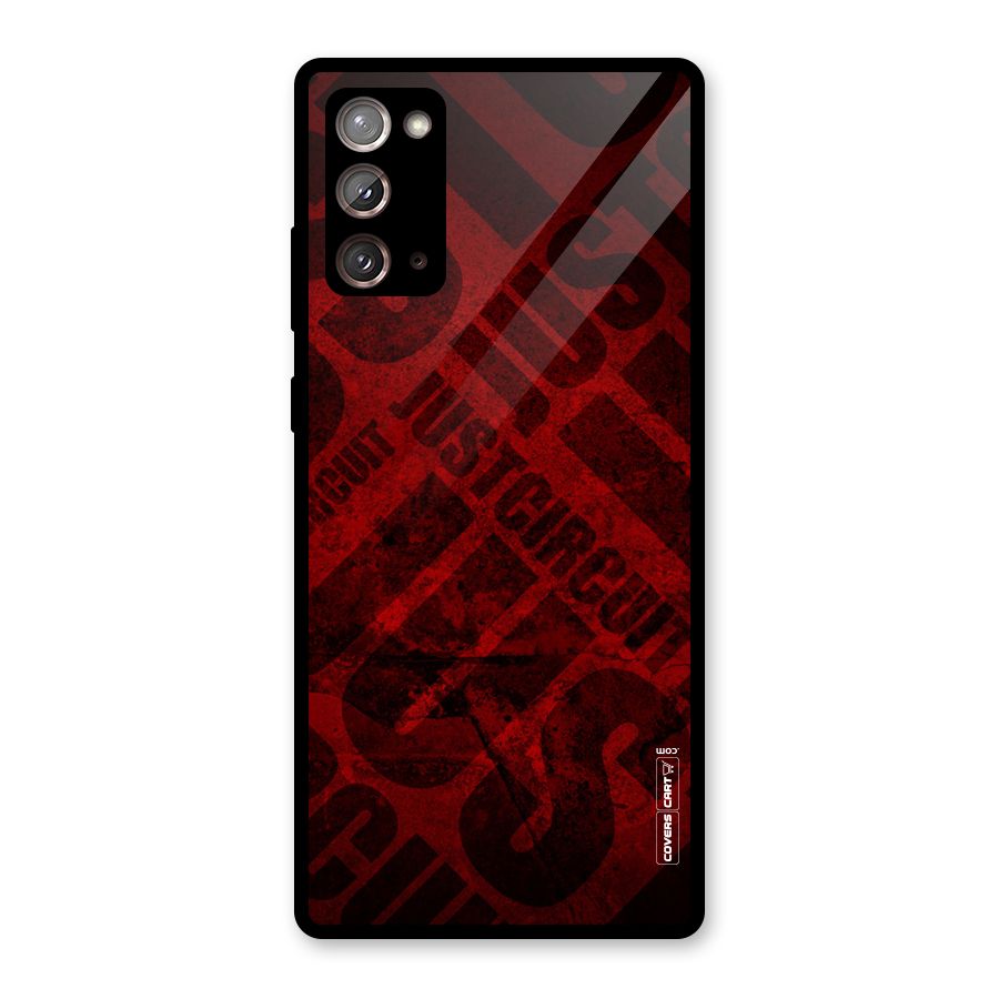 Just Circuit Glass Back Case for Galaxy Note 20