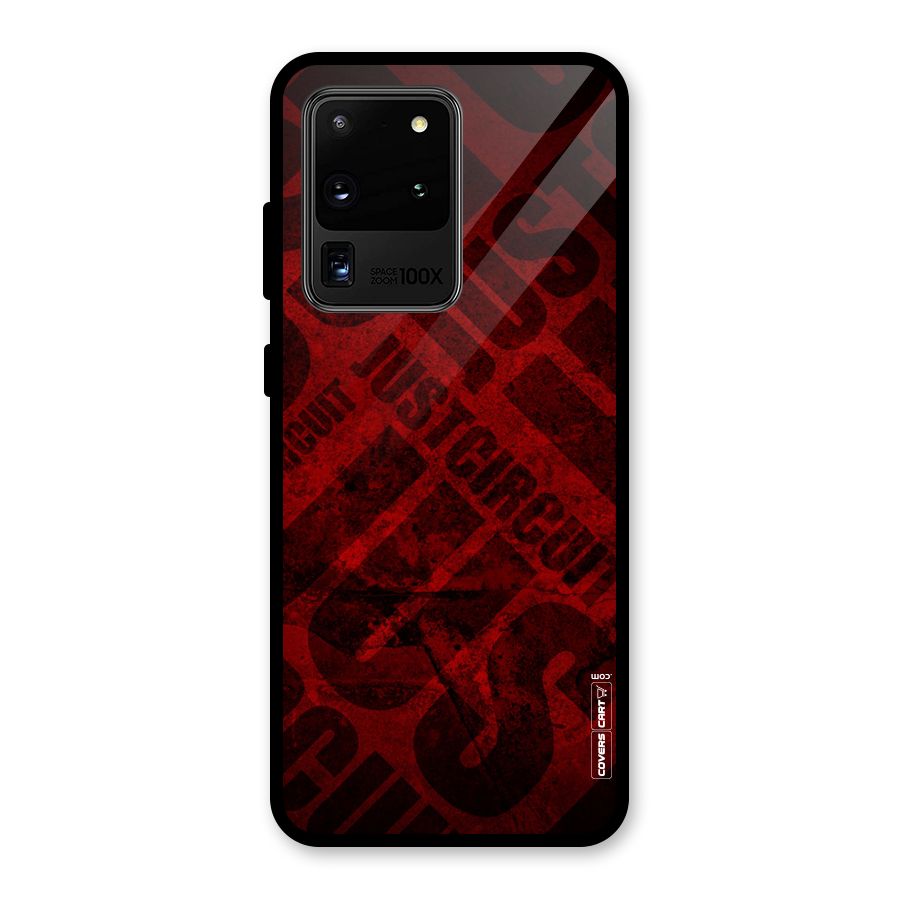 Just Circuit Glass Back Case for Galaxy S20 Ultra