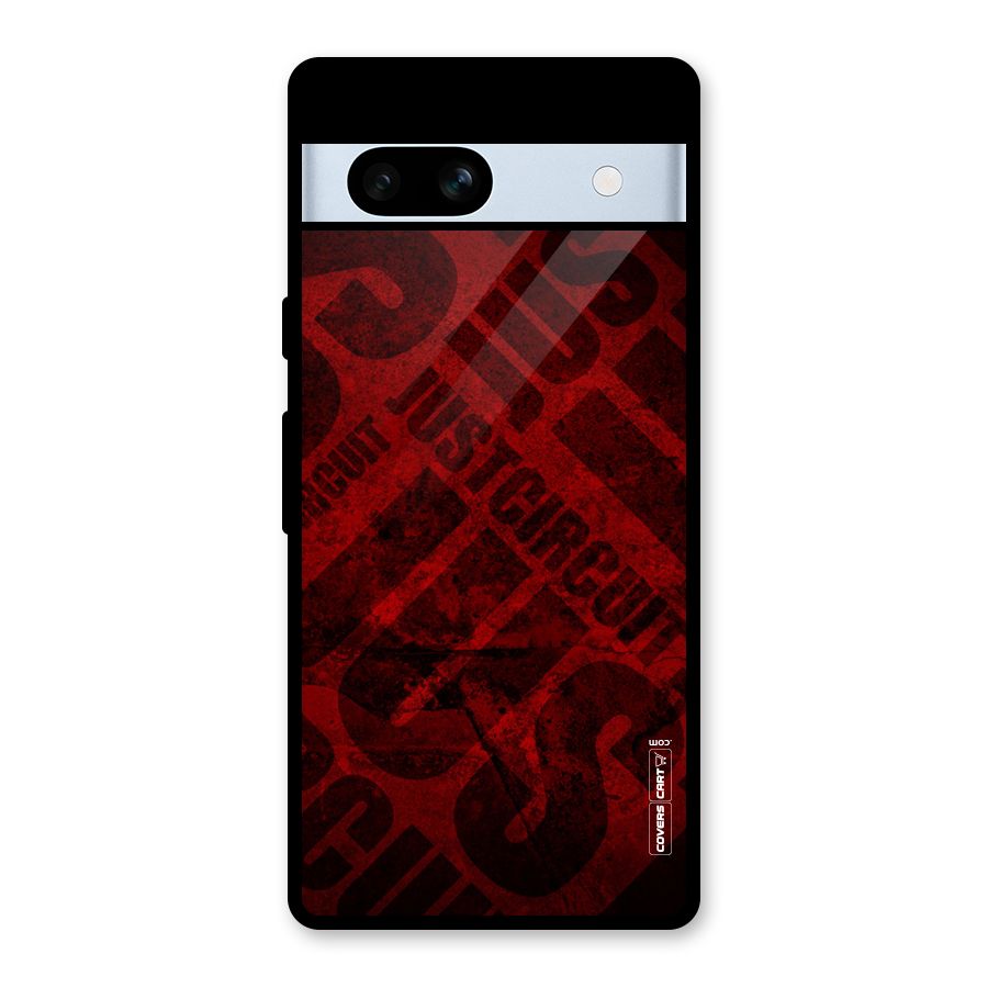 Just Circuit Glass Back Case for Google Pixel 7a