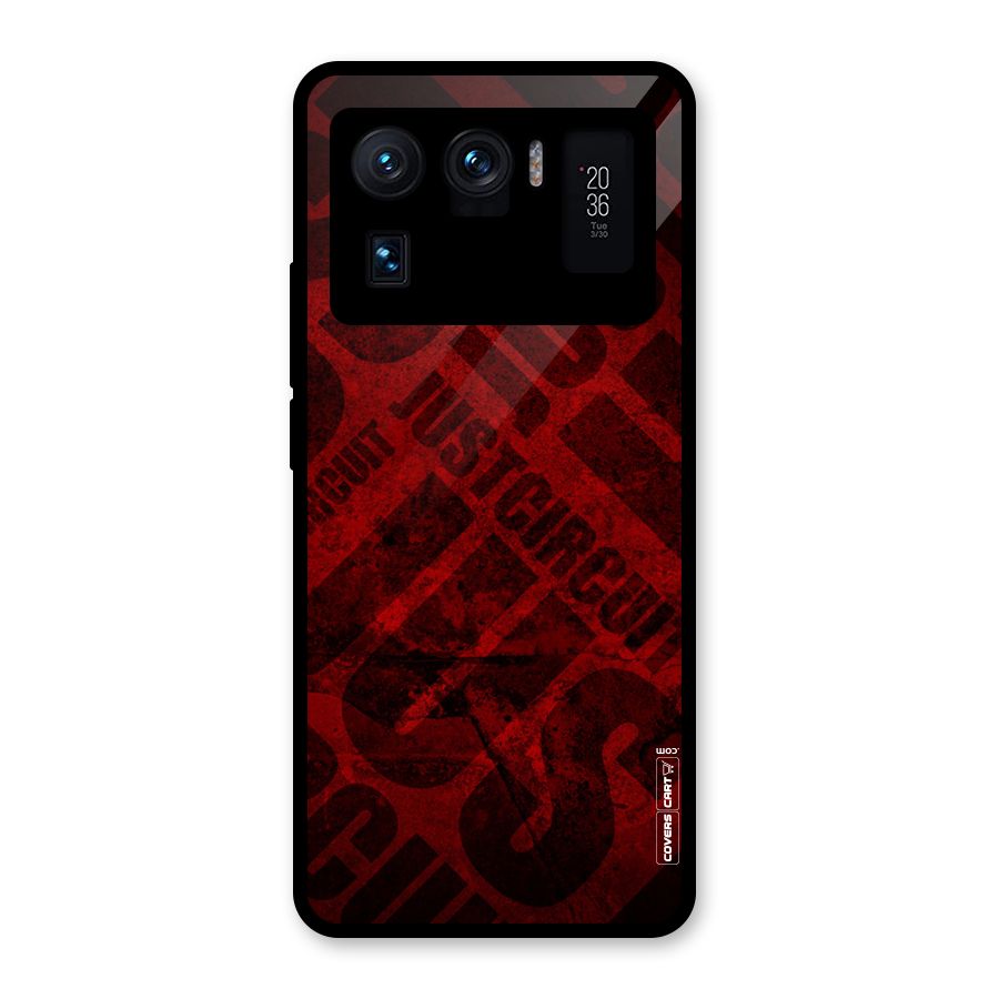 Just Circuit Glass Back Case for Mi 11 Ultra