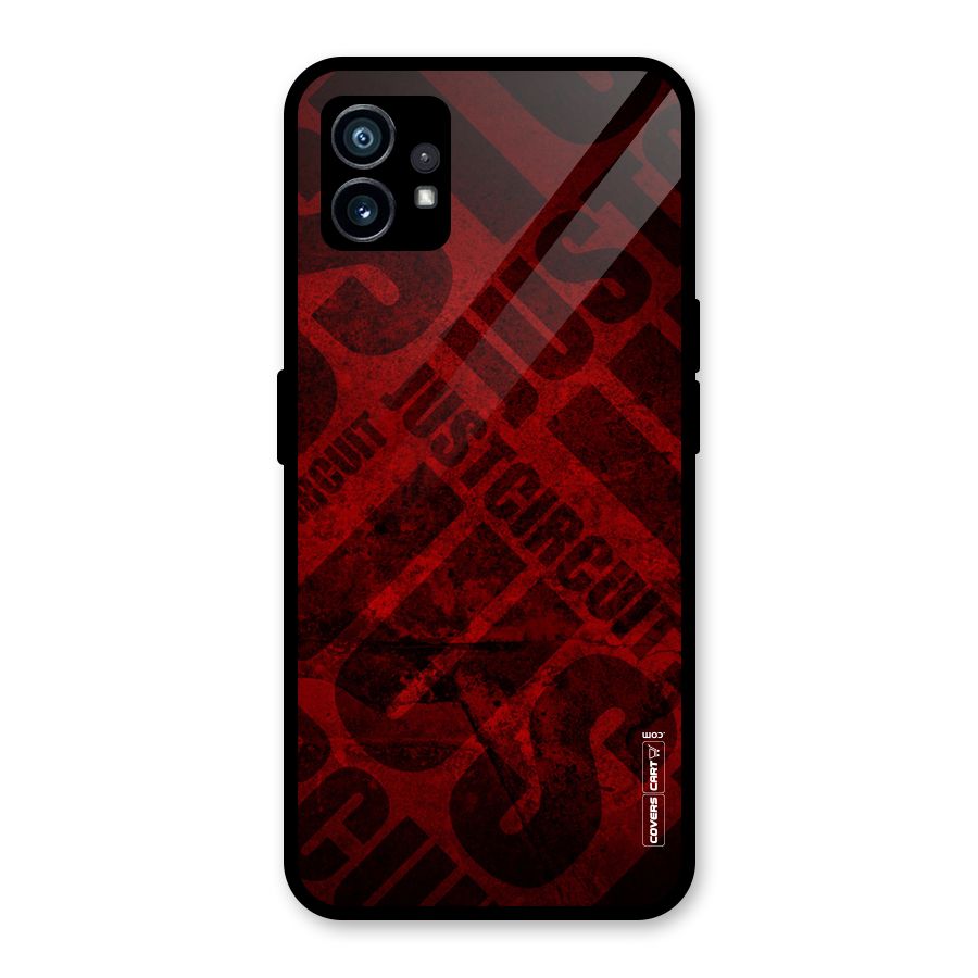 Just Circuit Glass Back Case for Nothing Phone 1