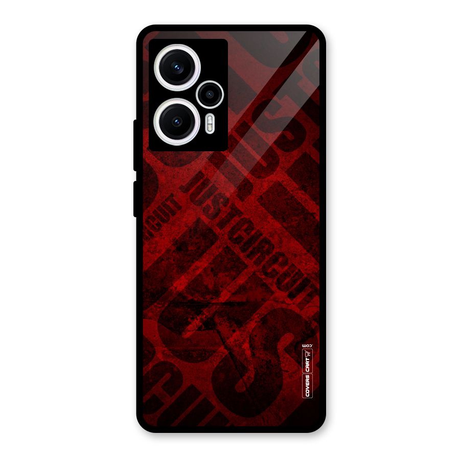 Just Circuit Glass Back Case for Poco F5