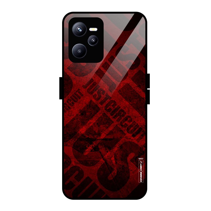 Just Circuit Glass Back Case for Realme C35