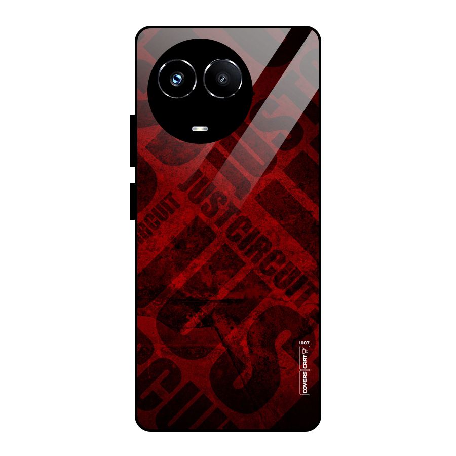 Just Circuit Glass Back Case for Realme Narzo 60X
