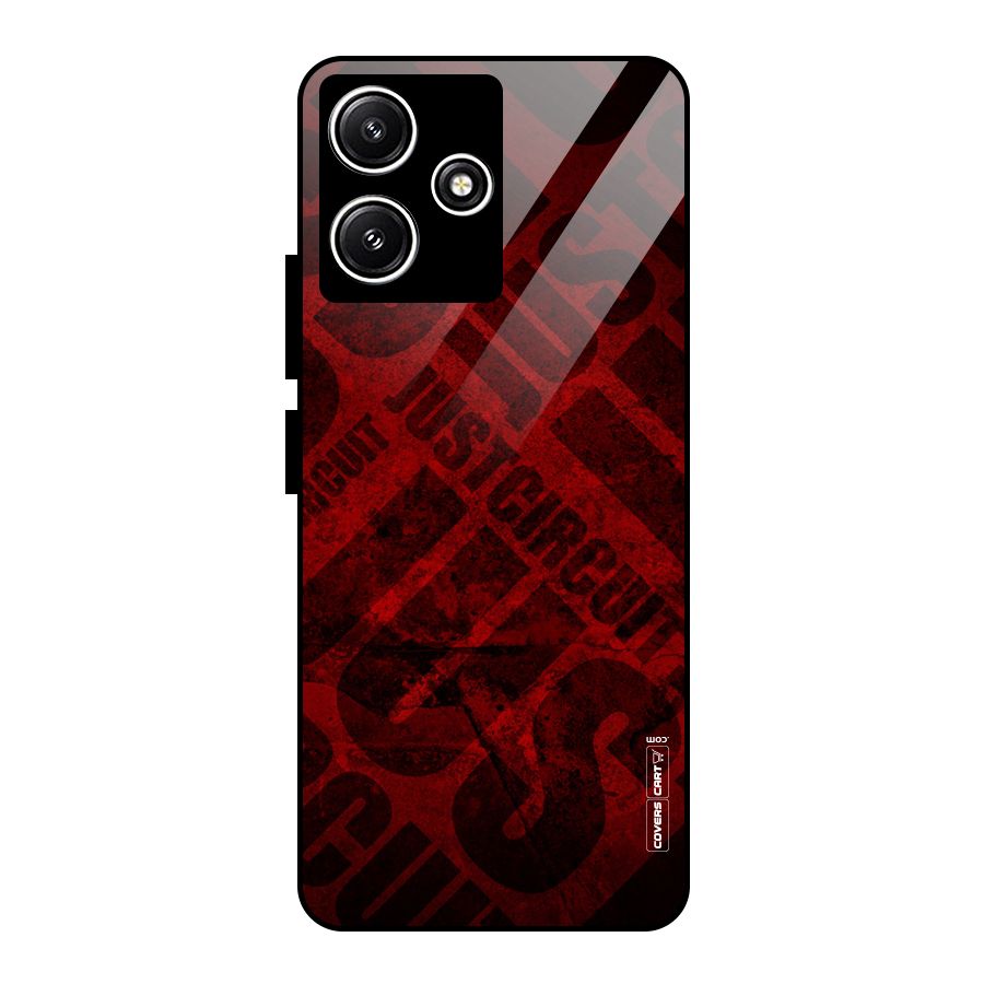 Just Circuit Glass Back Case for Redmi 12 5G