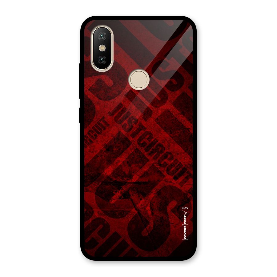 Just Circuit Glass Back Case for Redmi A2