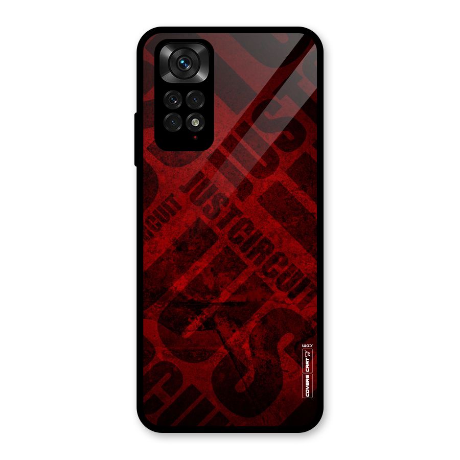 Just Circuit Glass Back Case for Redmi Note 11S