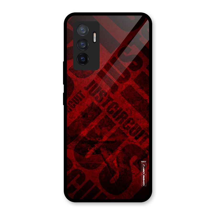 Just Circuit Glass Back Case for Vivo V23e