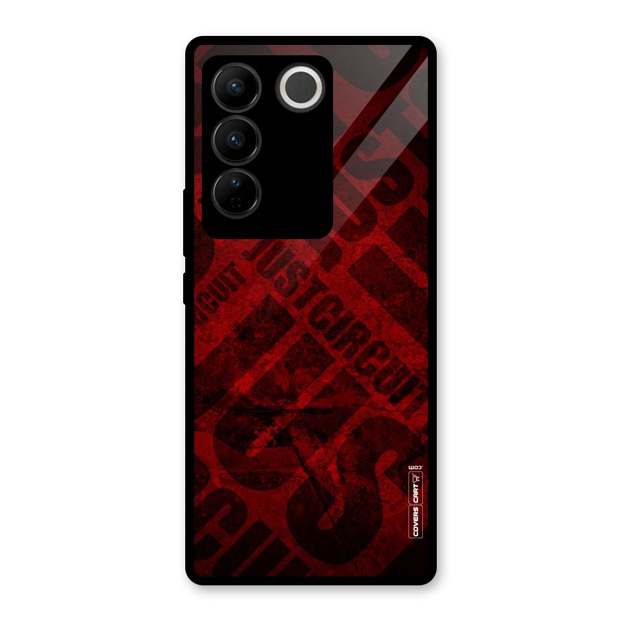 Just Circuit Glass Back Case for Vivo V27