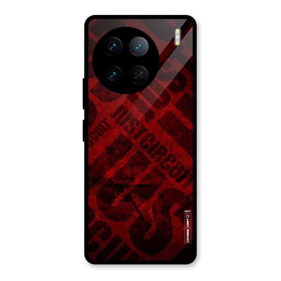 Just Circuit Glass Back Case for Vivo X90 Pro