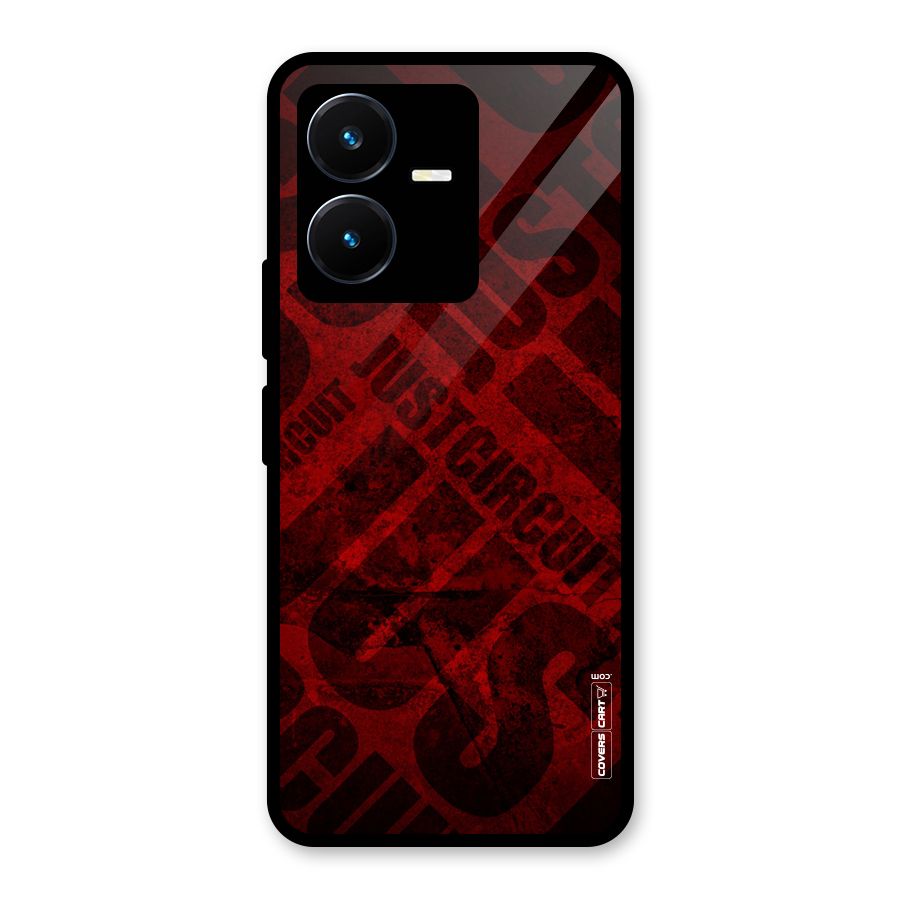 Just Circuit Glass Back Case for Vivo Y22s