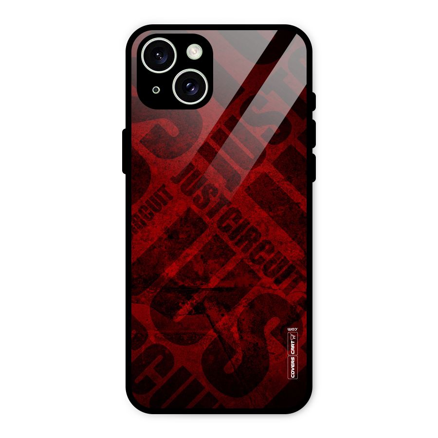 Just Circuit Glass Back Case for iPhone 15 Plus