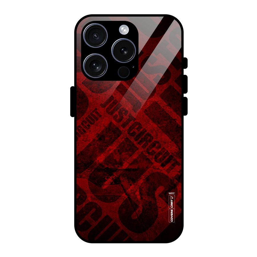 Just Circuit Glass Back Case for iPhone 15 Pro