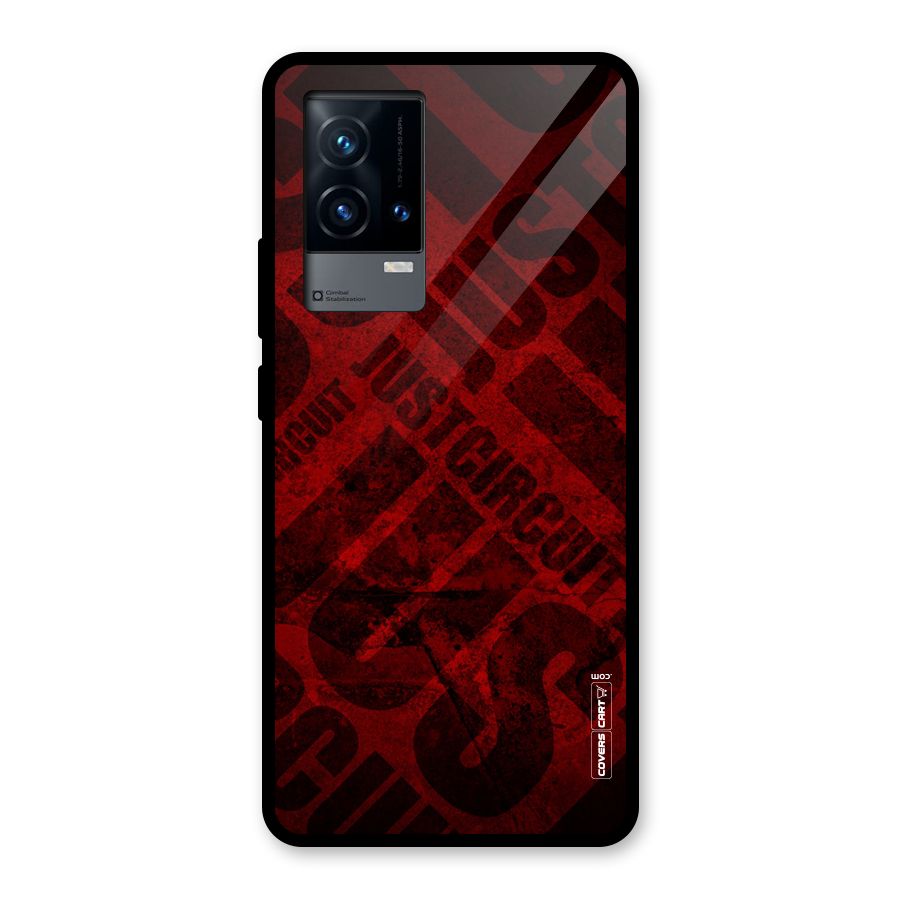 Just Circuit Glass Back Case for iQOO 9 5G
