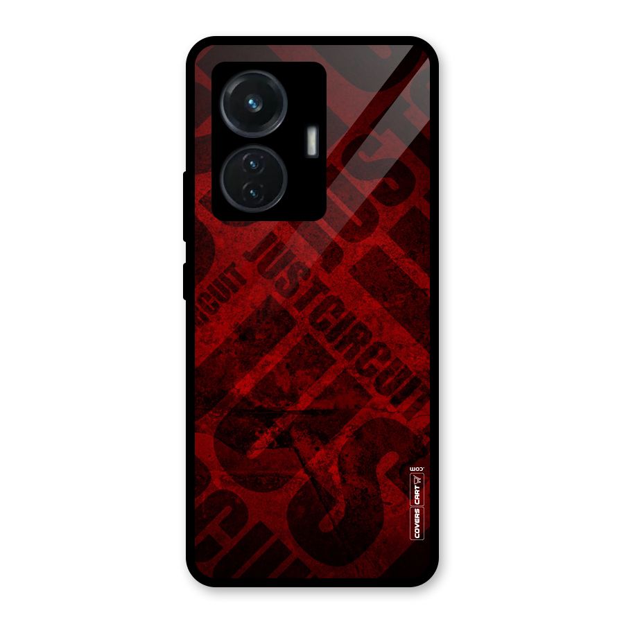 Just Circuit Glass Back Case for iQOO Z6 44W