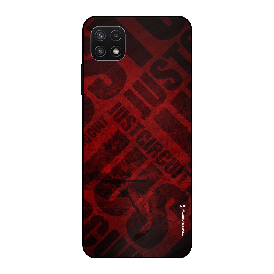 Just Circuit Metal Back Case for Galaxy A22 5G