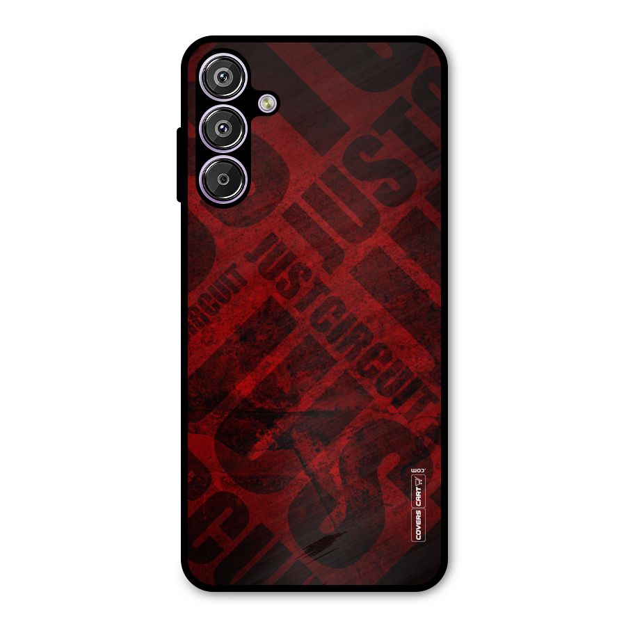 Just Circuit Metal Back Case for Galaxy F15