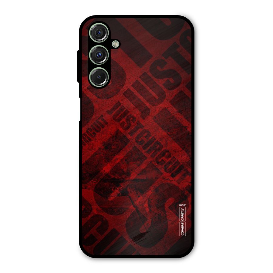 Just Circuit Metal Back Case for Galaxy F34
