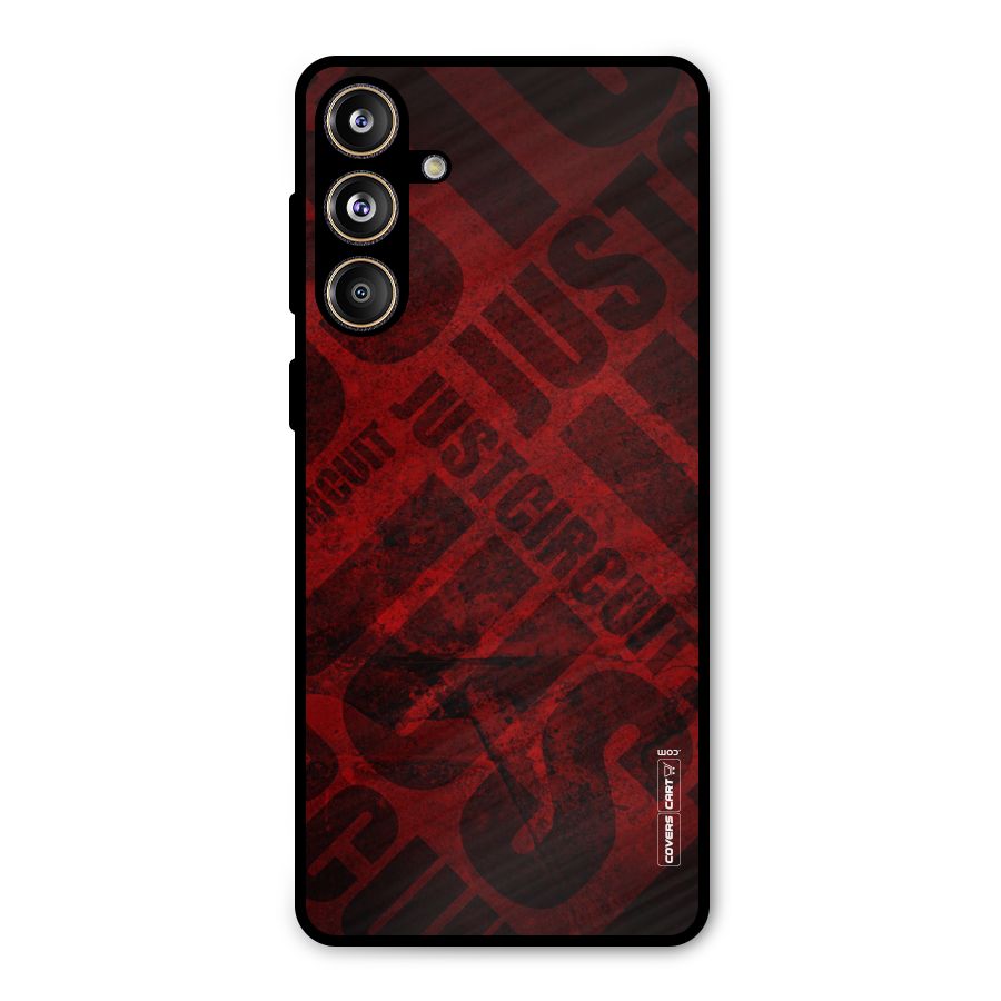Just Circuit Metal Back Case for Galaxy F55