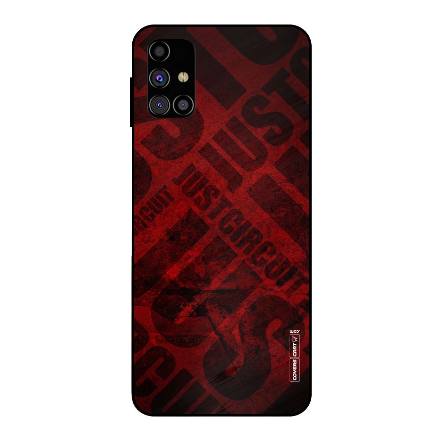 Just Circuit Metal Back Case for Galaxy M31s
