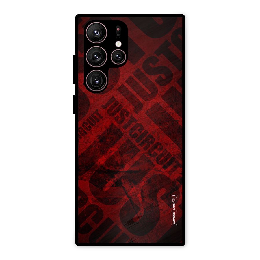 Just Circuit Metal Back Case for Galaxy S22 Ultra 5G