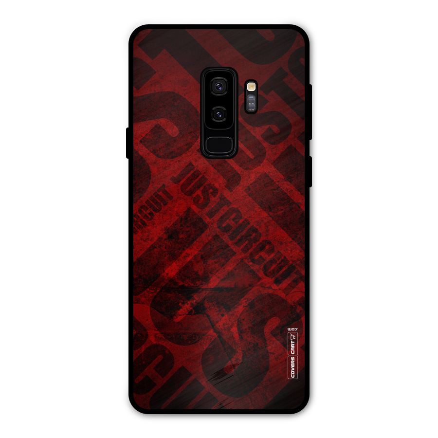 Just Circuit Metal Back Case for Galaxy S9 Plus