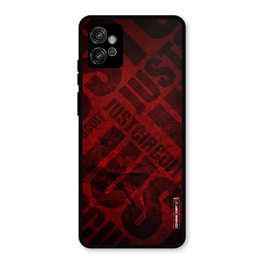 Just Circuit Metal Back Case for Moto G32