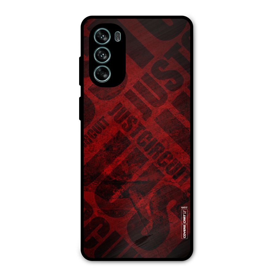 Just Circuit Metal Back Case for Moto G62